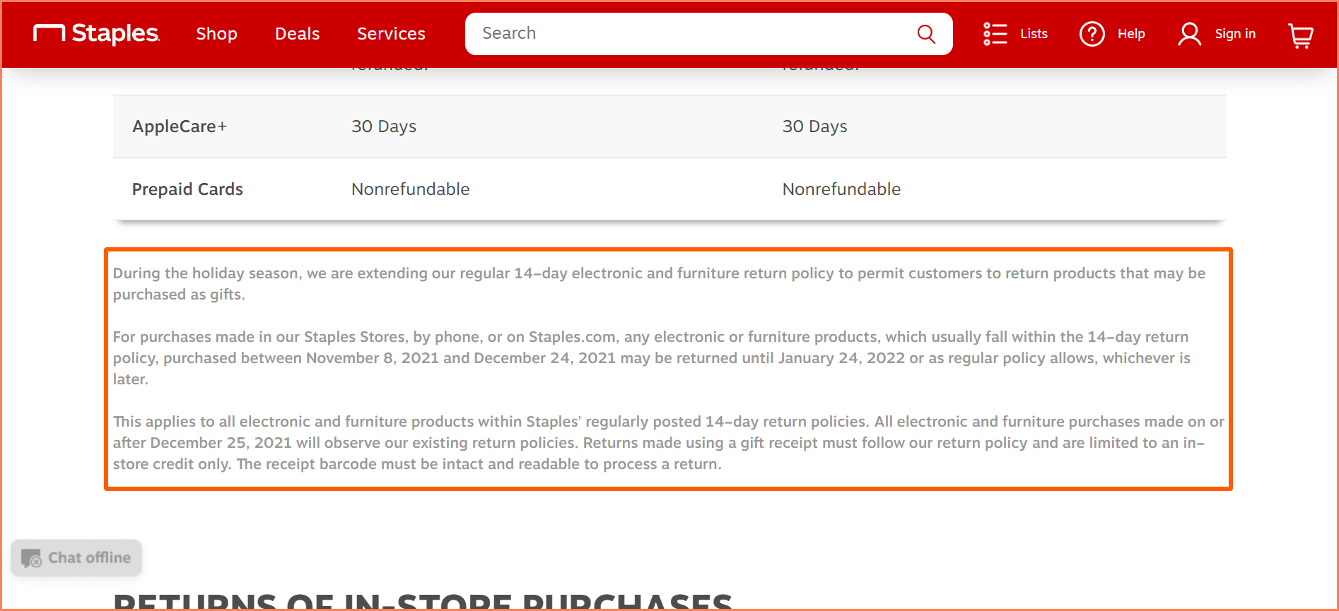 Receipts And Time Limits In The Staples Return Policy